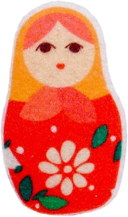 Russian Doll DIY Applique Printed Felt Iron on Patch #Red