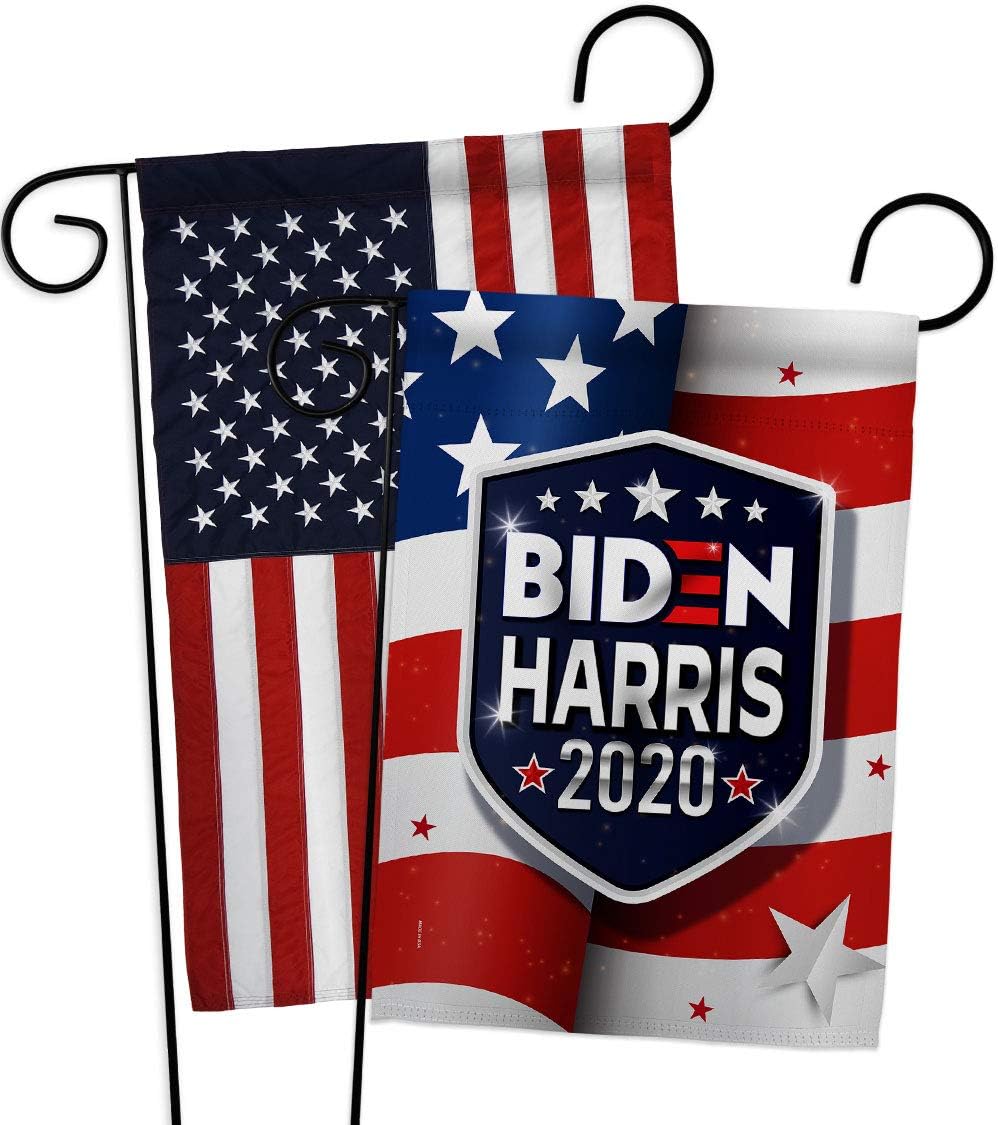 Take America Biden Garden Flag - Pack Patriotic Vote President Democrat Republican Tea Party United State American Election USA Applique - House Banner Small Yard Gift Double-Sided 13 X 18.5
