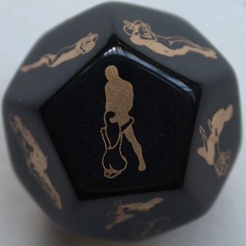 Miniatura 6 de Afus juegos de dados sexuales para parejas juego de dados románticos para parejas regalos de boda para pareja juego de dormitorio 1 pieza negro