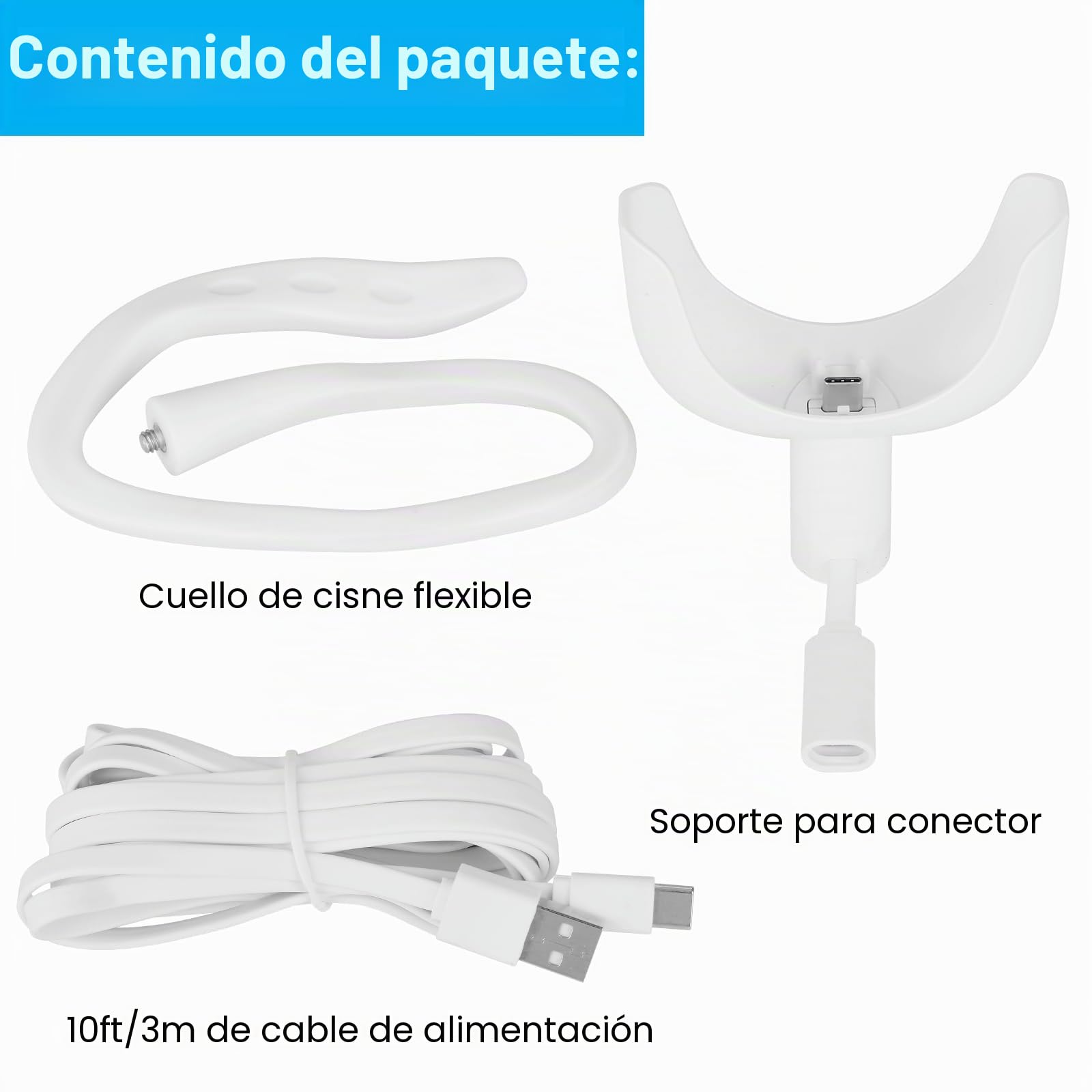 Didalo Soporte flexible compatible con monitor de bebé Nanit Pro, soporte flexible para monitor de bebé que se fija a estantes de cuna, sin herramientas ni daños en la pared (cámara no incluida)