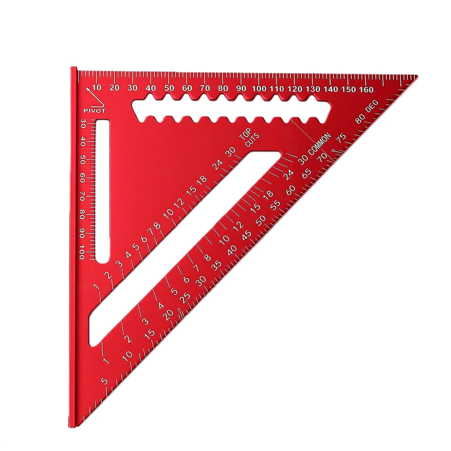 Karlak 3PCS Aluminum Rafter Square Set Tools for Roofing and Framing Projects 4" 6" 12" Durable and Accurate