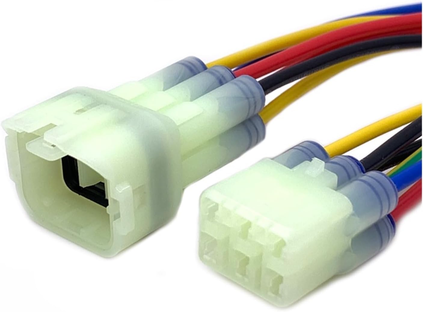 1 Set 2 3 4 6 Pin 2.2mm Car Reversing Electrical Cable Connectors Waterproof Female Male Wire Harness Plug 6187-28(6P Wire Harness,5 Sets)