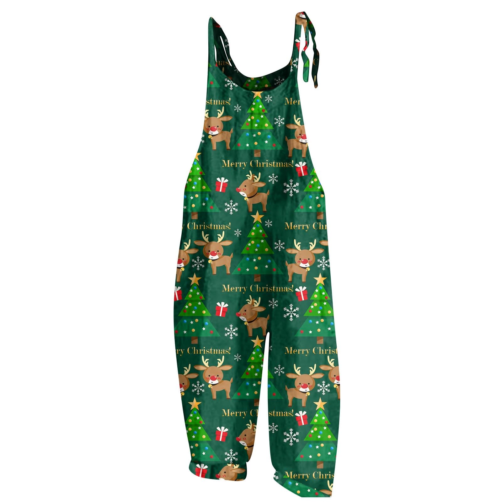 NAMTYQXWinter Overalls Womens Heart Printed Rompers Love Pink Jumpsuit Loose Red Playsuit Bib Overall Baggy Harem Pants