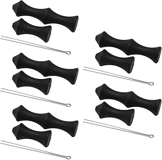 SPYMINNPOO 5 Sets Bowstring Finger Savers, Soft Silicone Archery Fingers Protector with Mounting Pin for Outdoor Shooting