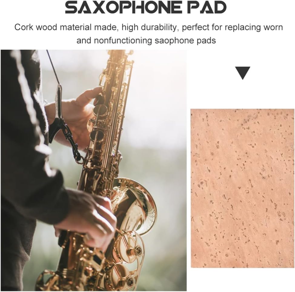 ERINGOGO Cork Sheet 3pcs Saxophone Neck Cork Trumpet Cornet Cork Pads Mats for Brass Instrument Parts Accessories Oboe : Musical Instruments