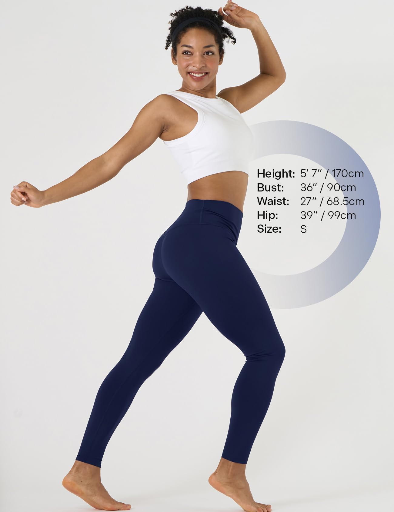 LAPASA Leggings Sportivi Yoga Donna L0A1/B1 - Pantaloni Lunghi Estivi Elasticizzati Tasche Laterali Opachi Vita Alta Push Up Contenitivi Aderenti Modellanti Snellenti Palestra Fitness Running
