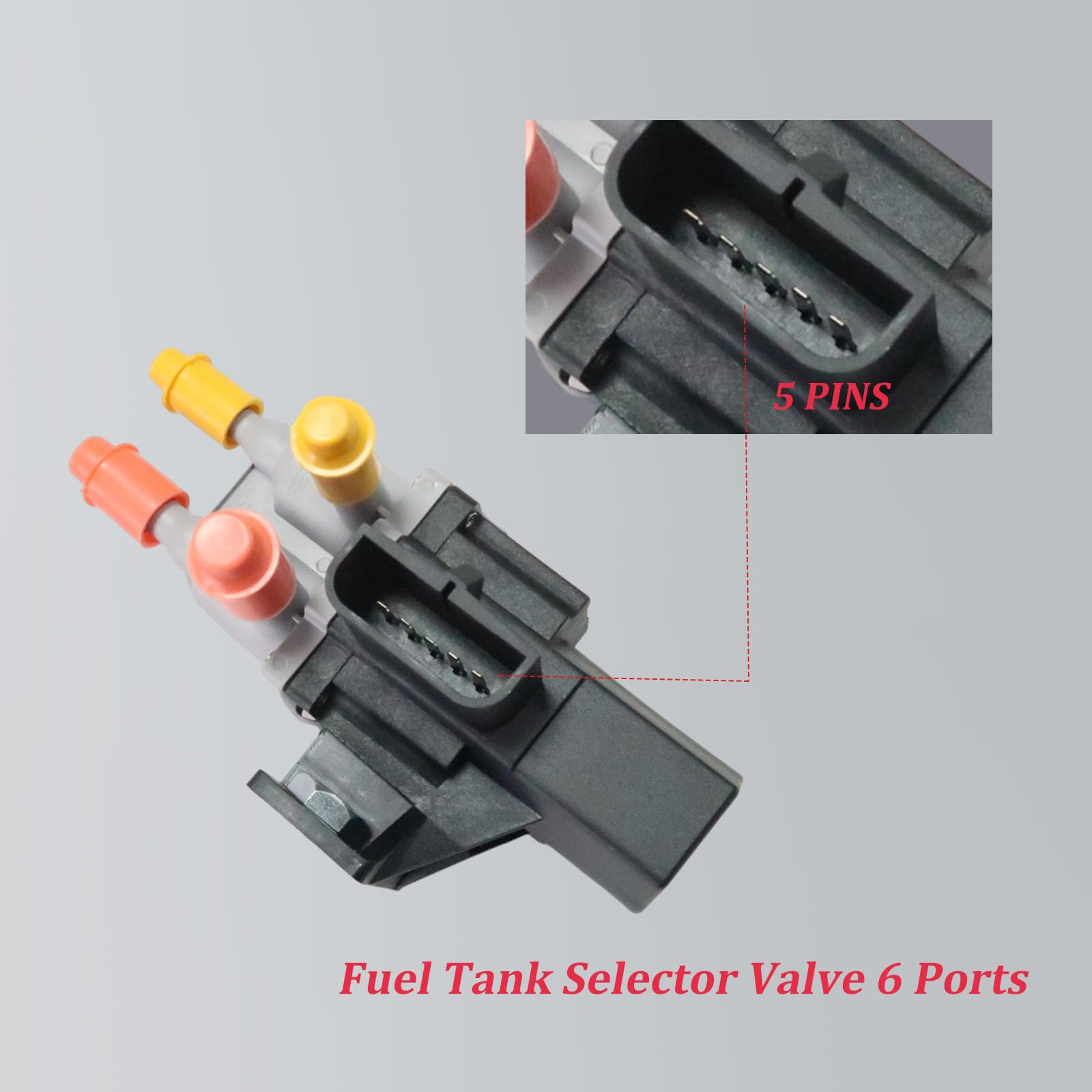 Fuel Tank Selector Valve 6 Ports Fit for Ford Ranger F150 F250