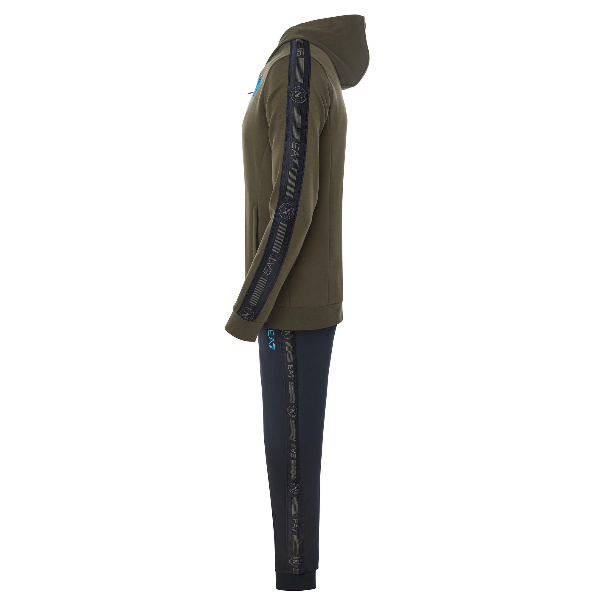 SSC NAPOLI Tuta Invernale Ea7 Cappuccio Tuta Interlock Unisex - Adulto (Pacco da 1)
