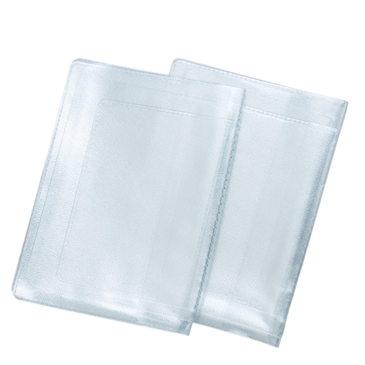 2Pcs Transparent Driving License Holder PVC Protective Sleeves for Easy Access and Organization of Id and Credit Cards