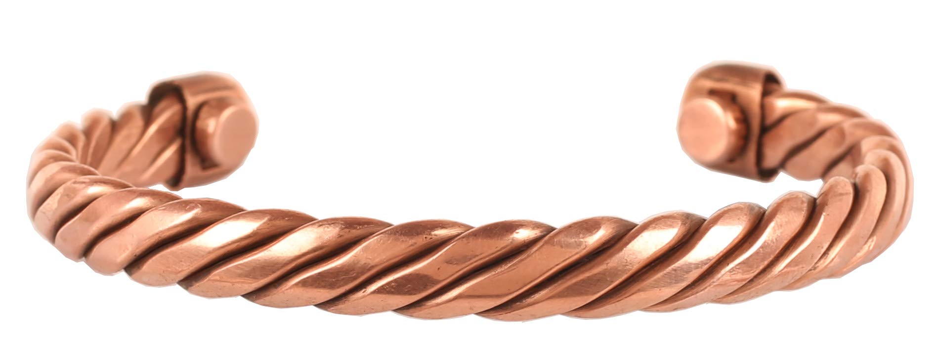 Touchstone Pure Copper Magnetic Bracelet, Twisted Rope