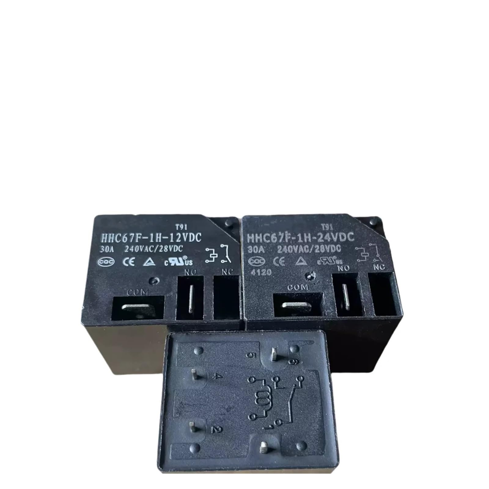 AARTERZZA 10PCS HHC67F-1Z-24VDC 5PIN T91 30A Relay