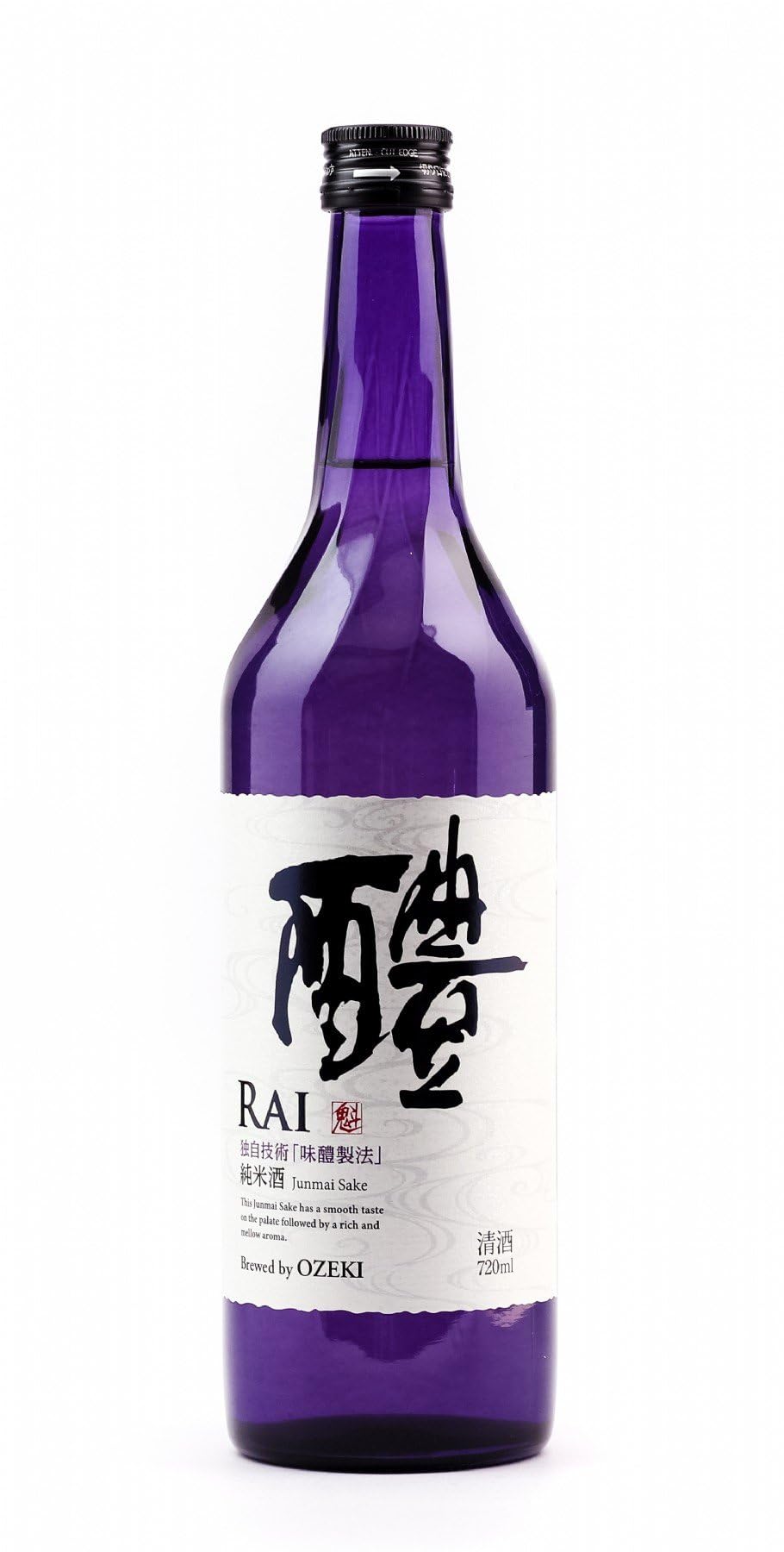Sake Ozeki Rai Junmai | taking tradition into the future, leicht fruchtiger Geschmack, ideal zu japanischen Speisen, 720 ml