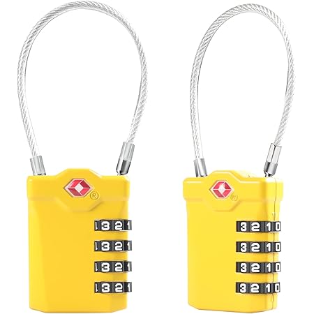 Lot De 2 Cadenas Pour Bagages TSA, Cadenas De Voyage à 3