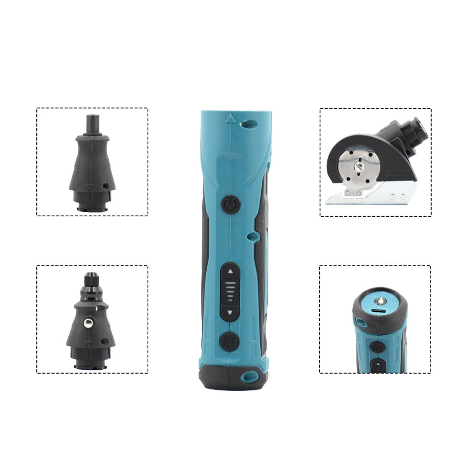 Fafeicy Perceuse Rotative sans Fil 4 en 1, 19000rpm 5 Vitesses, 2000mAh,