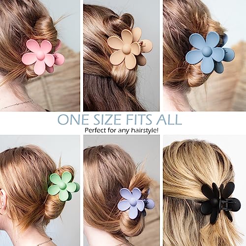 Hair-Claw-Clips-Flower-Hair-Clips-6PCS-Cute-Daisy-Hair-Clip-Big-Claw-Clip-Strong-Hold-Jaw-Daisy-Clips-Barrettes-Large-Hair-Clamps-Hair-Accessories-Thick-Hair-for-Women-Girls-Gifts-6-Colors