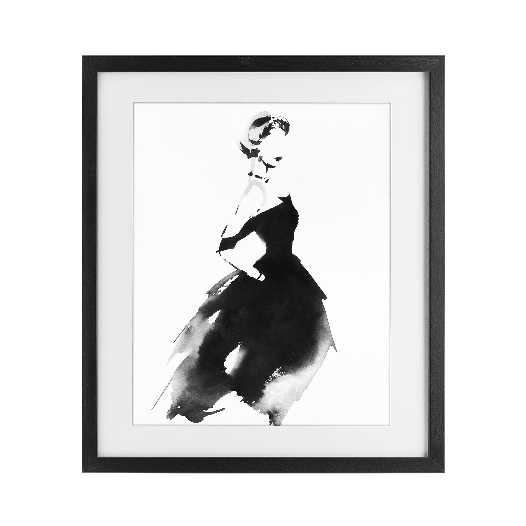 'Shadow Waltz Silhouette'| Framed Print Under Glass