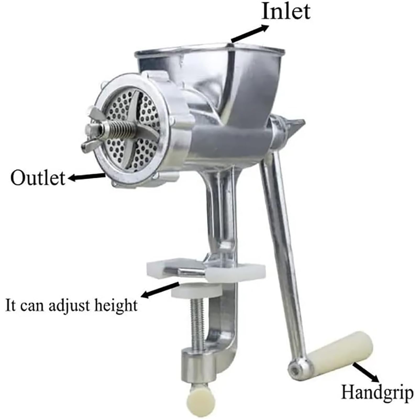 Macchina manuale per pellet per alimenti per animali domestici fatti in casa, facile da pulire, migliore effetto di taglio, ideale per macinare animali domestici e bestiame, diametro stampo pellet 1,5