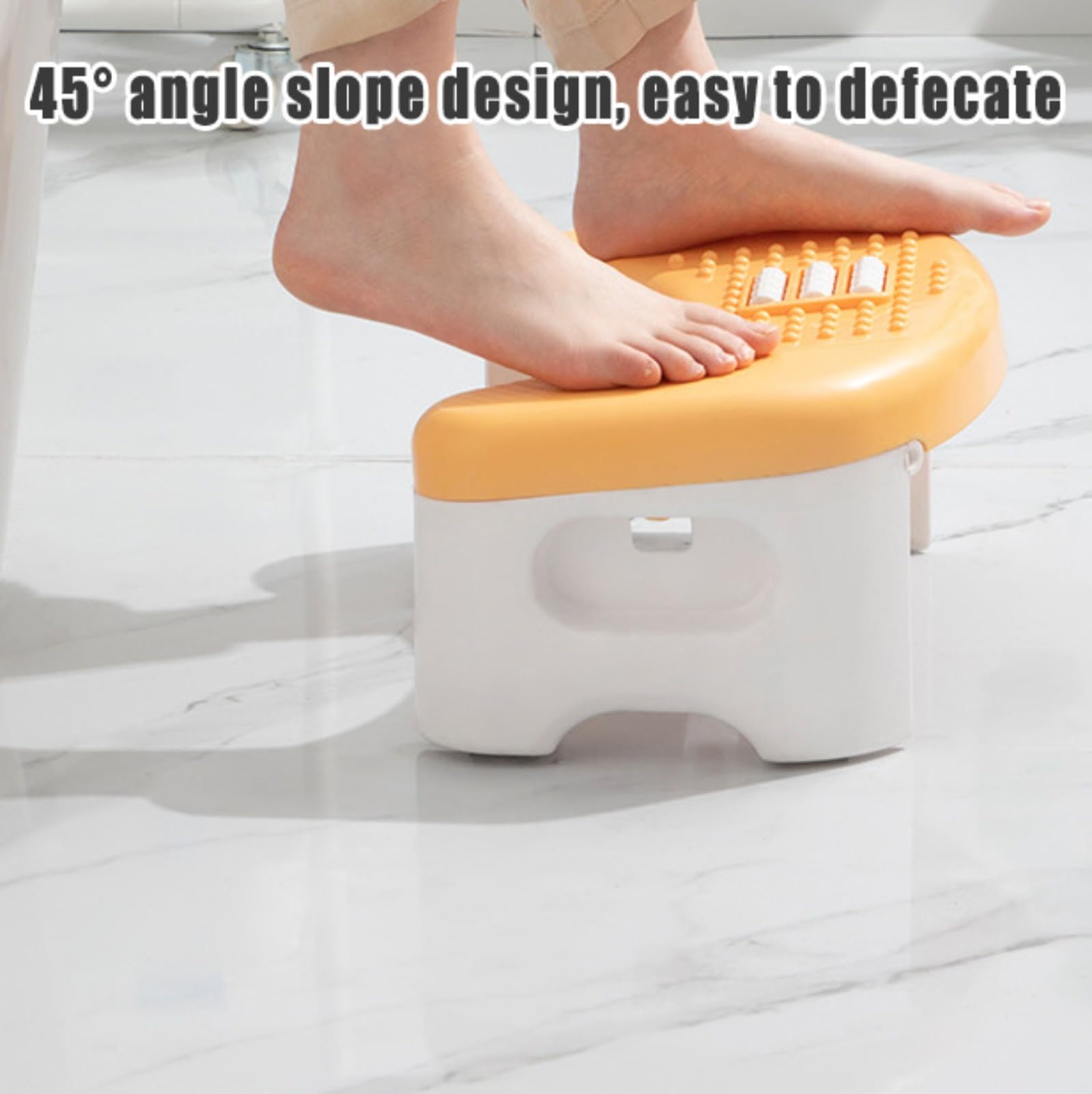 Sgabello per WC pieghevole per il bagno, squatty Potty, deambulatore antiscivolo per il bagno, sgabello da bagno, comodo sgabello antistitichezza per bambini adulti