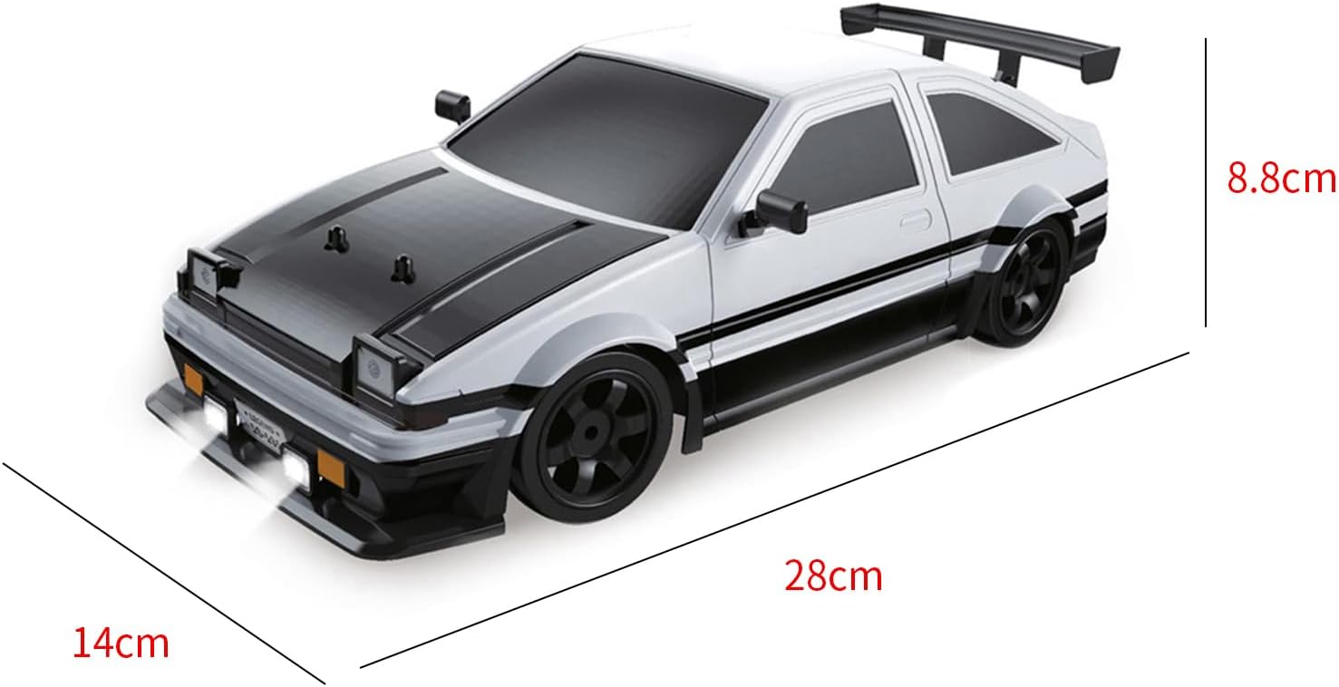 Remote Control Car, RC Drift Car Racing Car 1:16 Scale 2.4G Remote Control Drift Car High Speed 4WD Racing Car Toy Car with LED Lights Spray Function for Adults Teens