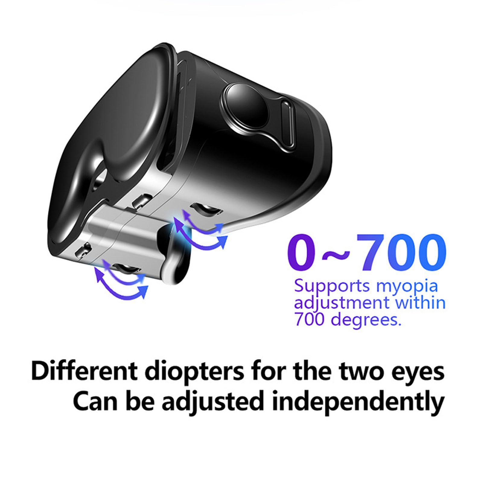 XUMIUZIY Cuffie VR per Telefono, Occhiali 3D VR con Controller Bluetooth, Lenti HD Anti-luce Blu FOV 120° e Ingranaggi Regolabili, Cuffie realtà Virtuale 3D per Telefono da 5-7 Pollici
