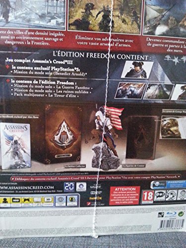 Assassin' Creed Iii Freedom Edition PS3 - vue 2