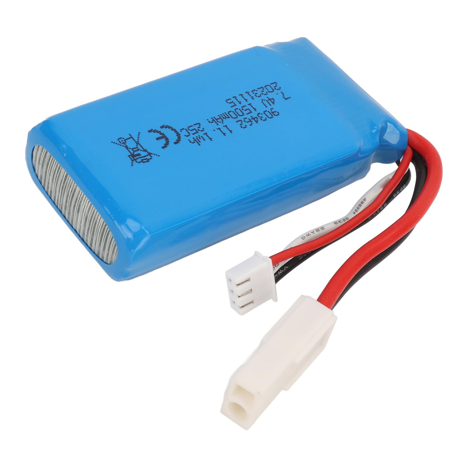 Barco RC Batería de Litio de 7,4 V 1500 mAh Protección Ligera contra Cortocircuitos contra sobrecargas para Barco de Control Remoto V913 L969 K959 con Enchufe EL-2P
