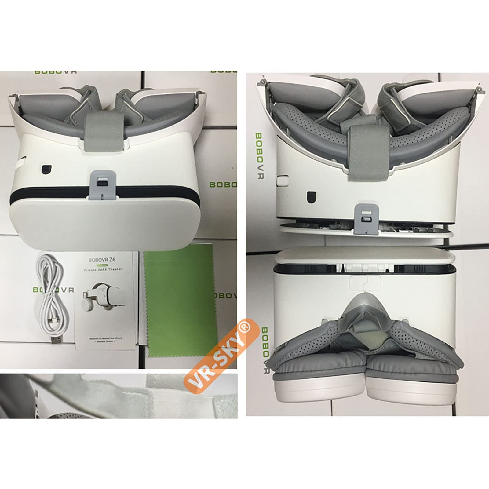 Occhiali Realtà Virtuale Schermo Intero Occhiali 3D VR Con Telecomando, Occhiali Stereo 3D VR Originali Per IPhone 14 13 12 11 Pro Mini X R S Max Samsung Galaxy Set VR Per Telefono Android IOS ( Color