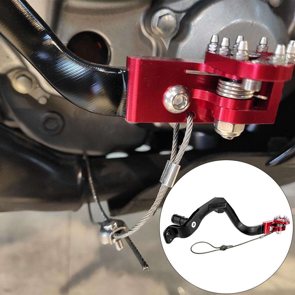 Baoblaze Hinterer Fußbremshebel Motorradzubehör für Crf-300 Crf300L, ROT