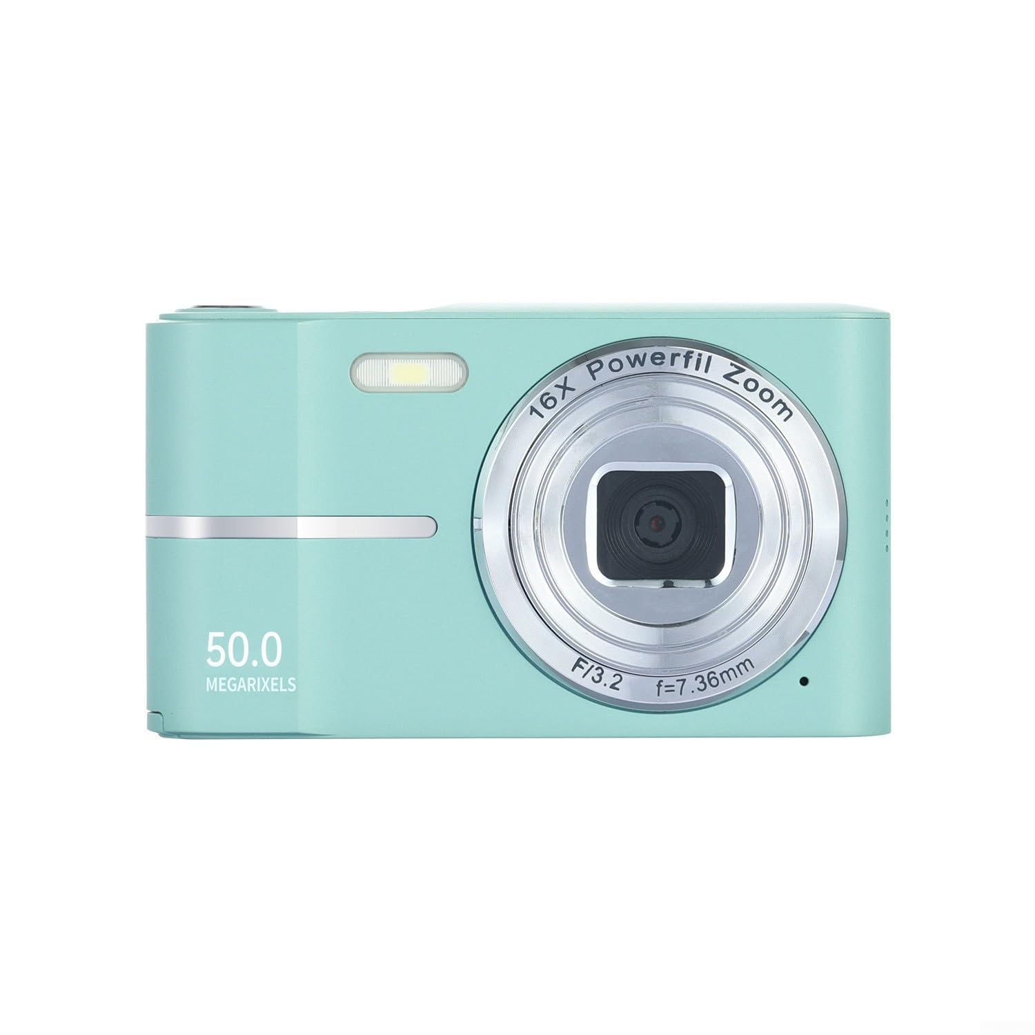 Fotocamera digitale 4K, anti-vibrazione, portatile, HD, per selfie, ricarica tipo C, 16X, per bambini, adolescenti, principianti (nero)