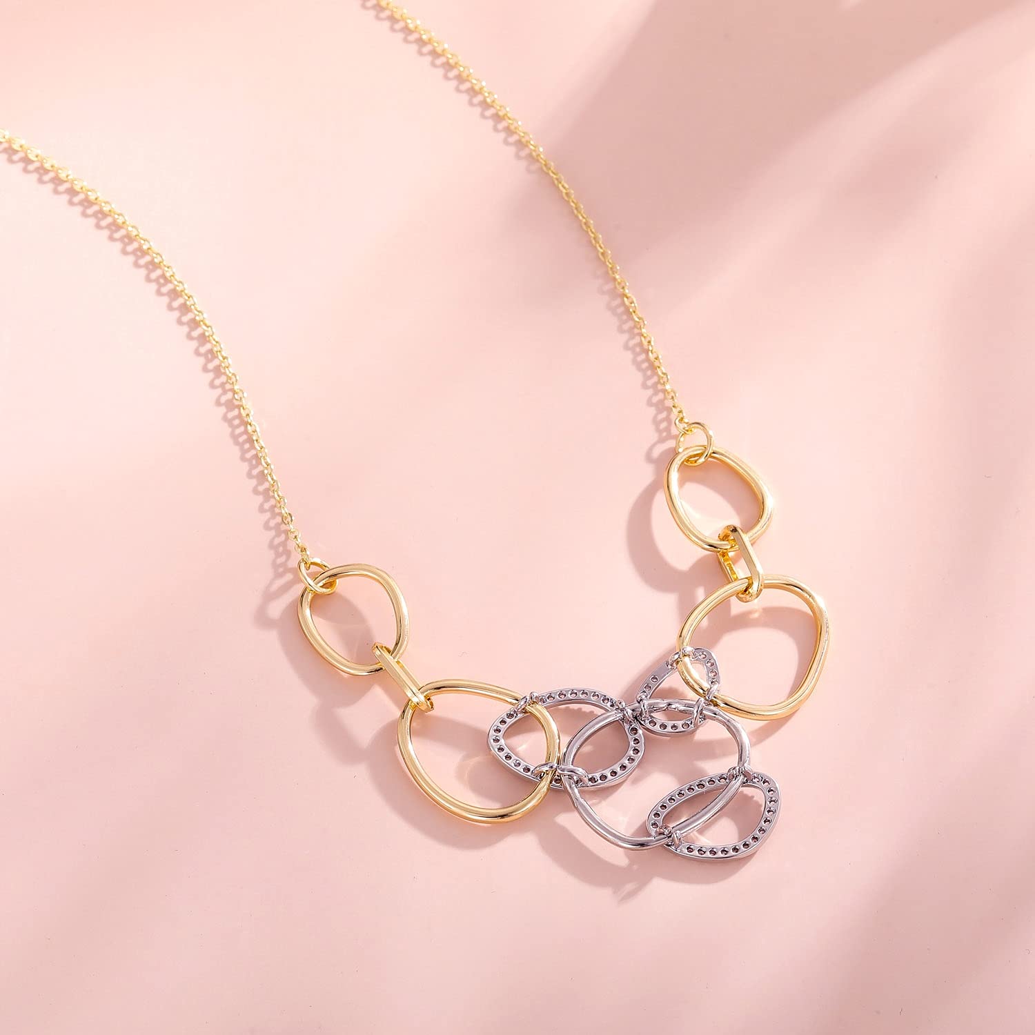 Collane Collana Pendente Geometria Combinazione Ciondolo in Cristallo intarsiato in Cristallo Elegante Collana di Temperamento Collana Classico Classico Collana da Donna