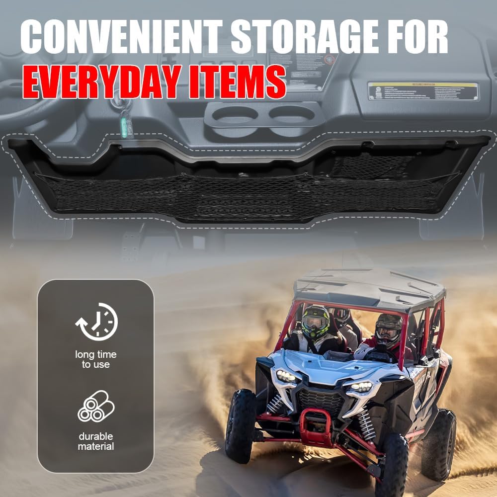 Under Dash Storage Box for Honda Pioneer 1000-3 1000-5 1000-6 2016-2025, Under Dash Storage Pocket for Honda Pioneer 1000 3P 5P 6P 2016-2025 Accessories, Replace OEM# 08L71-HL4-F00