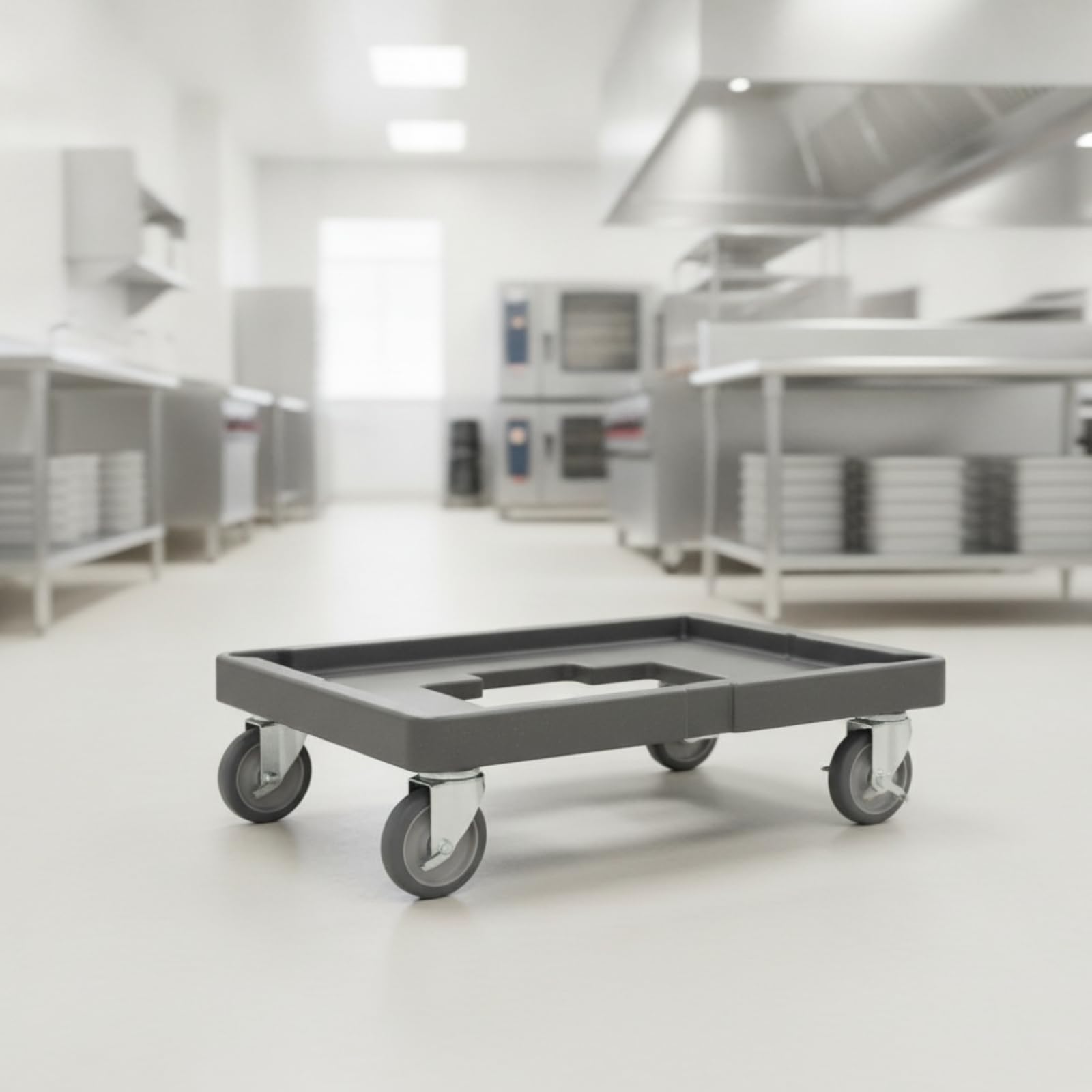 rockible Pedana con Ruote Robusto Carrello da Trasporto Antiscivolo Base Mobile per Addetti Al Catering, Ristoratori, Professionali
