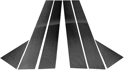 Provide The Best 6pcs / Set Ventana de Coche autom?tico Columna B Columna de Fibra de Carbono Pegatina Cubierta de Ajuste Set replacemnt para A6 2012-2018 Provide The Best 6pcs / Set Ventana de Coche autom?tico Columna B Columna de Fibra de Carbono Pegatina Cubierta de Ajuste Set replacemnt para A6 2012-2018