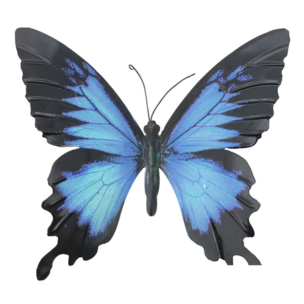 Primus Home & Garden Blue Primus Large Metal Butterfly, 35 X 32Cm