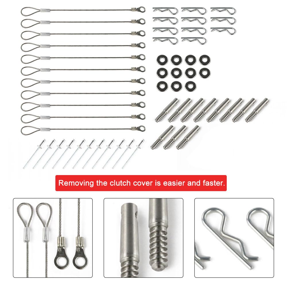 KEMIMOTO X3 Clutch Cover Pin Kit, 11 PCS Quick Release Belt Tool Compatible With Can Am Maverick X3 2017-2025 Clutch Cover Gasket OEM Replace#715005045 - Foto 9