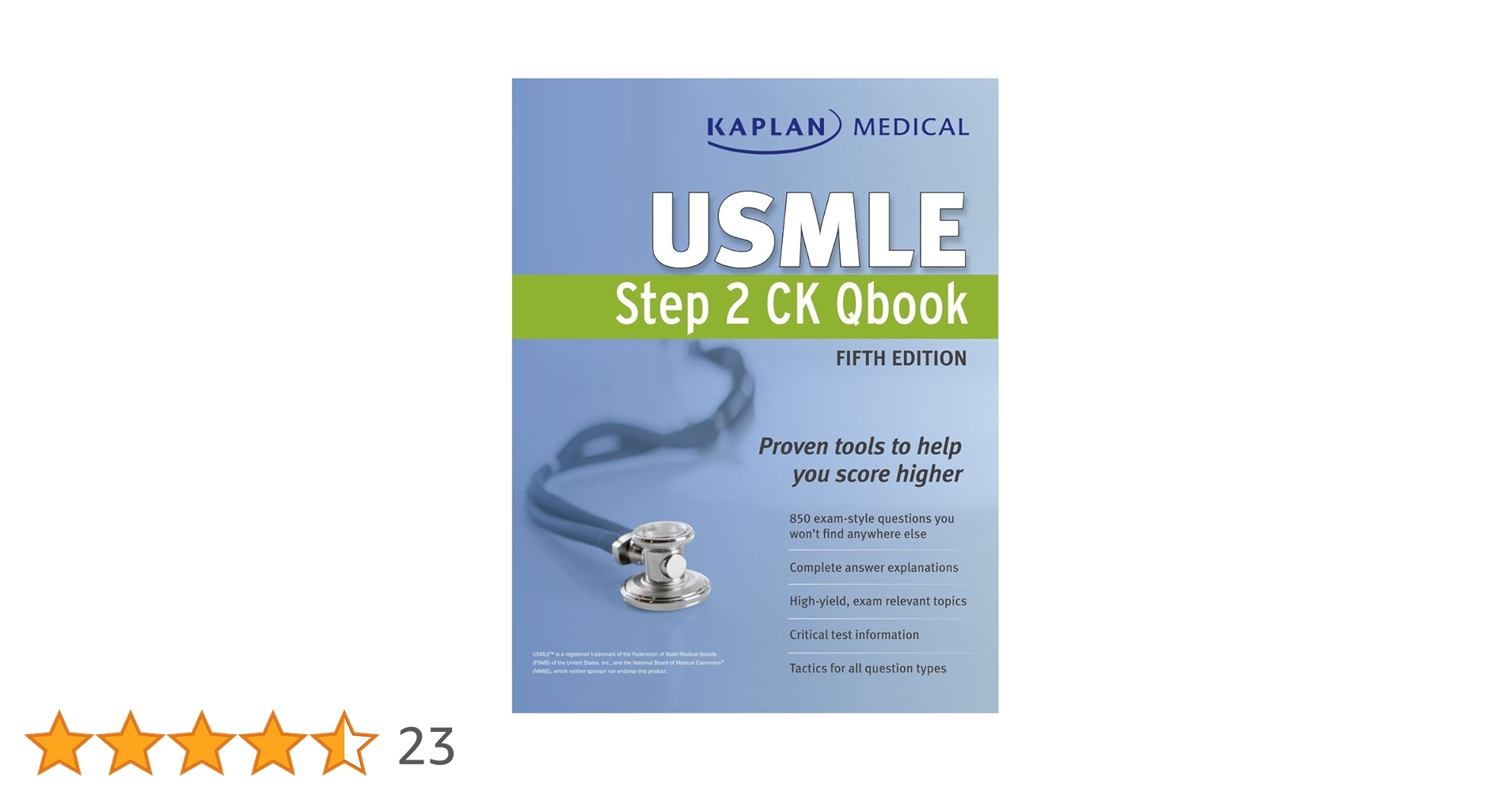 Kaplan Medical USMLE Step 2 CK Qbook: Kaplan: 9781609782269