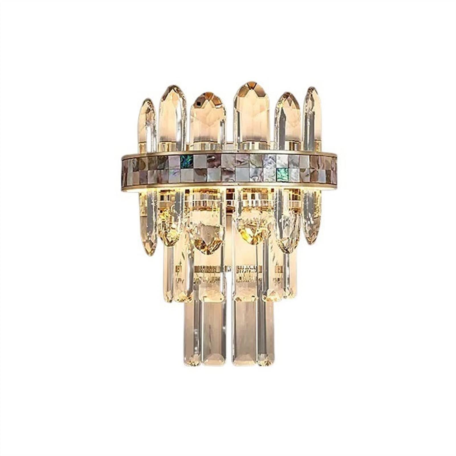 H8Q4D7N5G9 Wall Sconce Luxury Living Room Crystal Wall Lamp Bedroom Bedside Decorative Entrance Hallway Staircase Lighting
