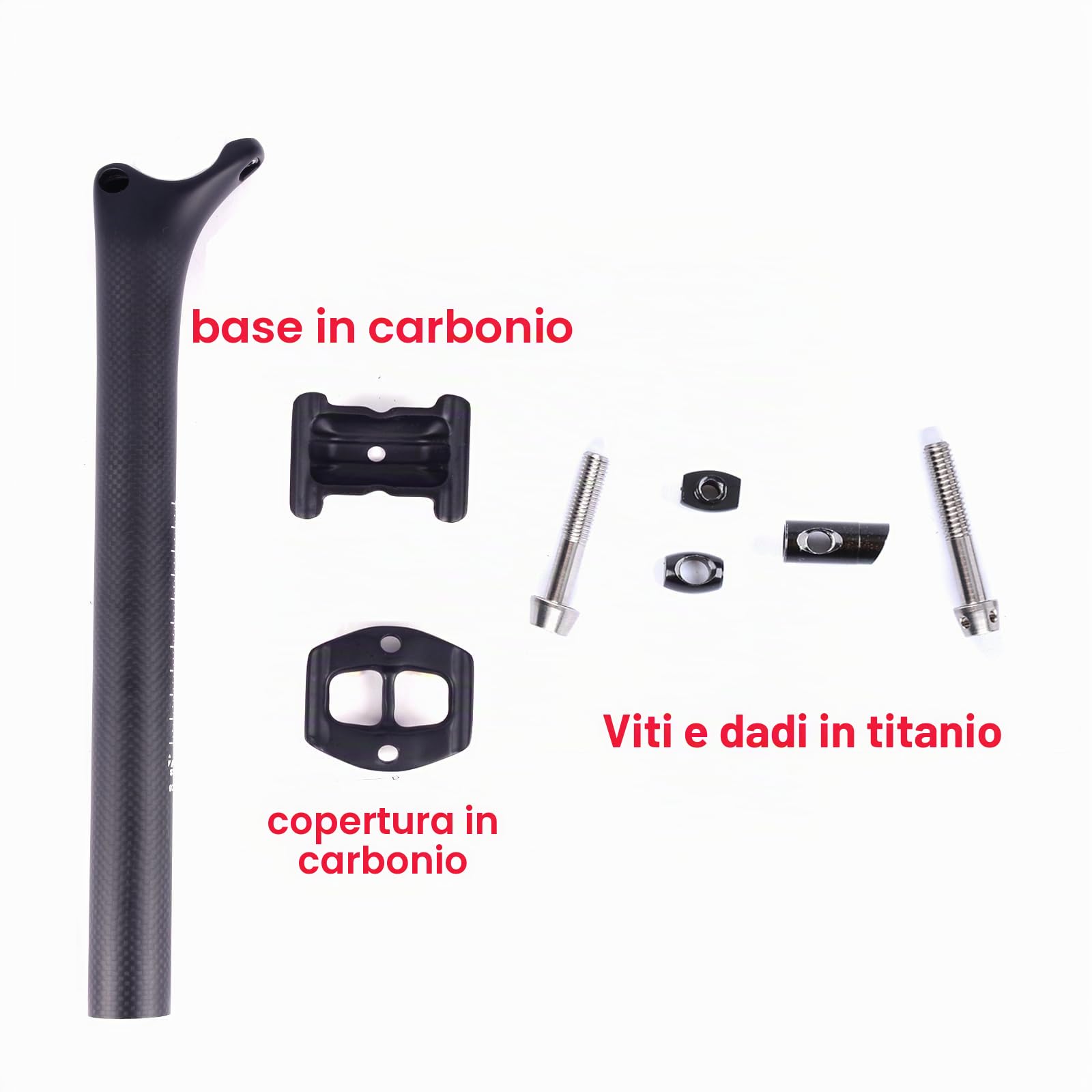 ESEN SP 3k Fibra di Carbonio 27.2/31.6mm*350/400mm Ciclismo Reggisella per Bicicletta Mountain/Road Bike BMX Reggisella Reggisella Sottosella