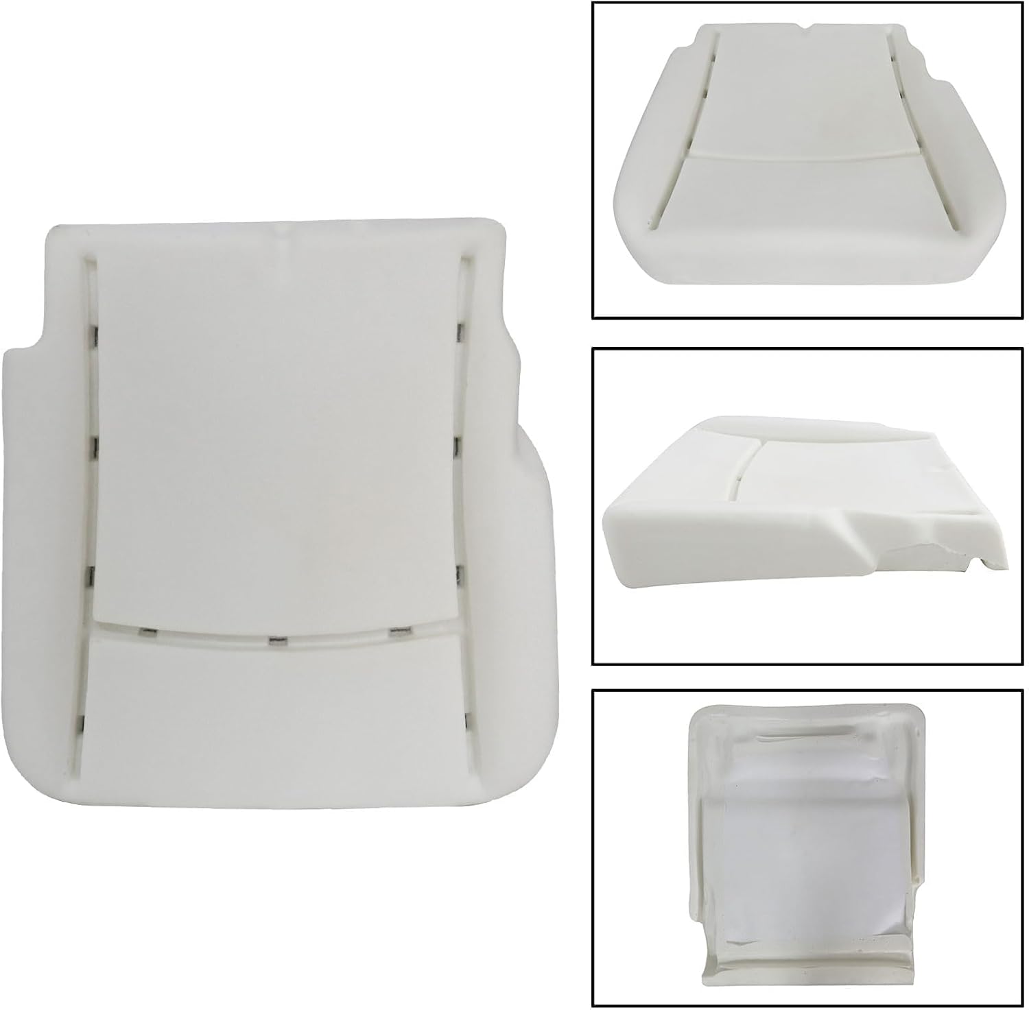 FZJDSD Gray Driver & Passenger Side Bottom Cloth Seat Covers and Foam Cushions Compatible with Dodge Ram 1500 2500 3500 4500 5500 Years 2013 2014 2015 2016 2017 2018