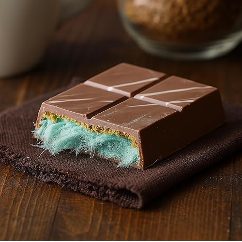 Miniatura 4 de Angel Hair - Barra de algodón de granada y chocolate con leche, golosina viral belga, regalo gourmet, 5.08 onzas (algodón de caramelo de azúcar y