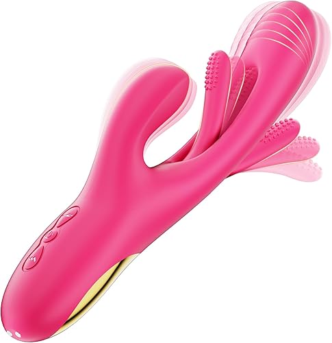 Miniatura 12 de Vibrador consolador conejo - LOVENOTE masajeador de punto G para mujeres, estimulación del clítoris y pezones, juguetes sexuales 3 en 1 con 14