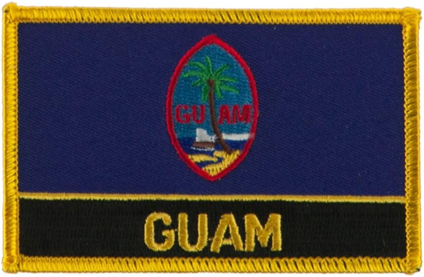 North and South America Flag Embroidered Patch - Guam W01S12E