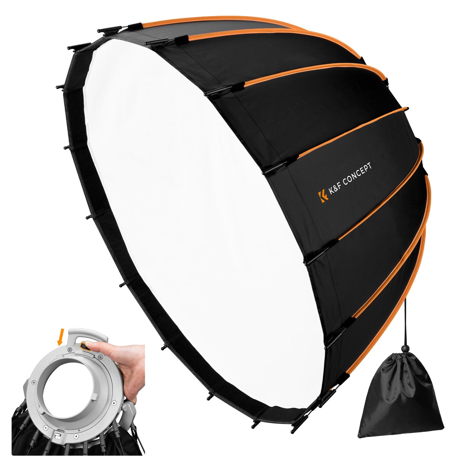 K&F CONCEPT Szybki montaż Softbox 90 cm