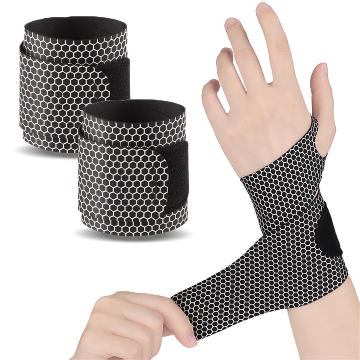 Wrist Brace Ulnar Wrist Brace Ultra-Thin Elastic for TFCC Tear,Wrist wraps Repetitive Wrist Use Injury,Support for Carpal Tunnel Pain & Tendonitis Relief,Fits Both Wrists (Black)