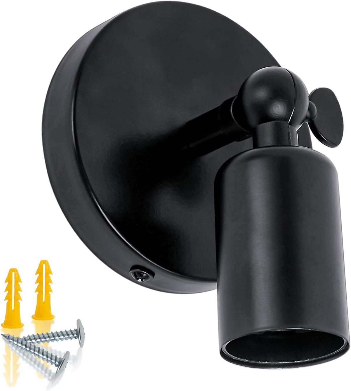 Arofaue Vintage Industrial Wall Light Holder, 180 Degree Adjustable