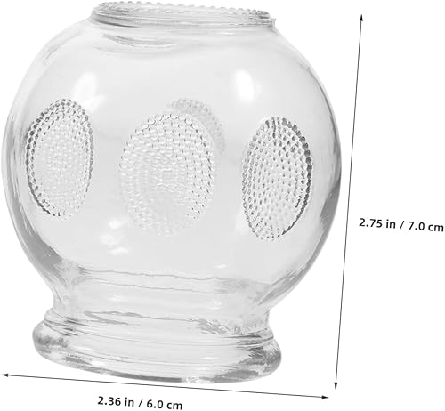 Miniatura 2 de Healifty Juego de ventosas de vidrio con copas de fuego al vacío para masaje y mejora de la inmunidad muscular, succión fuerte para flujo sanguíneo