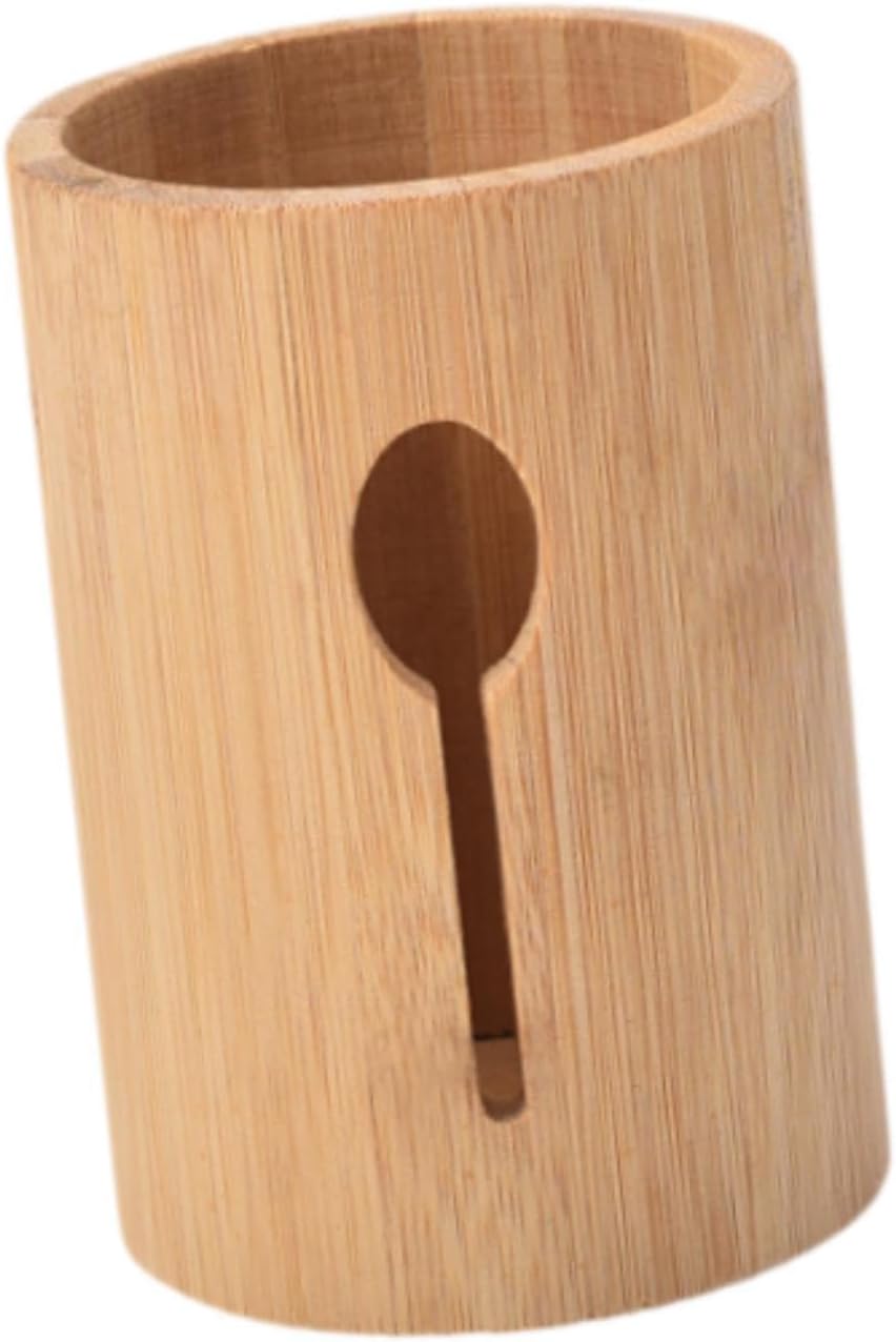 Bamboo Silverware Organizer Utensil Holder,Cutlery Flatware Silverware Holder for Party,Table,Farmhouse, Kitchen, Spoon