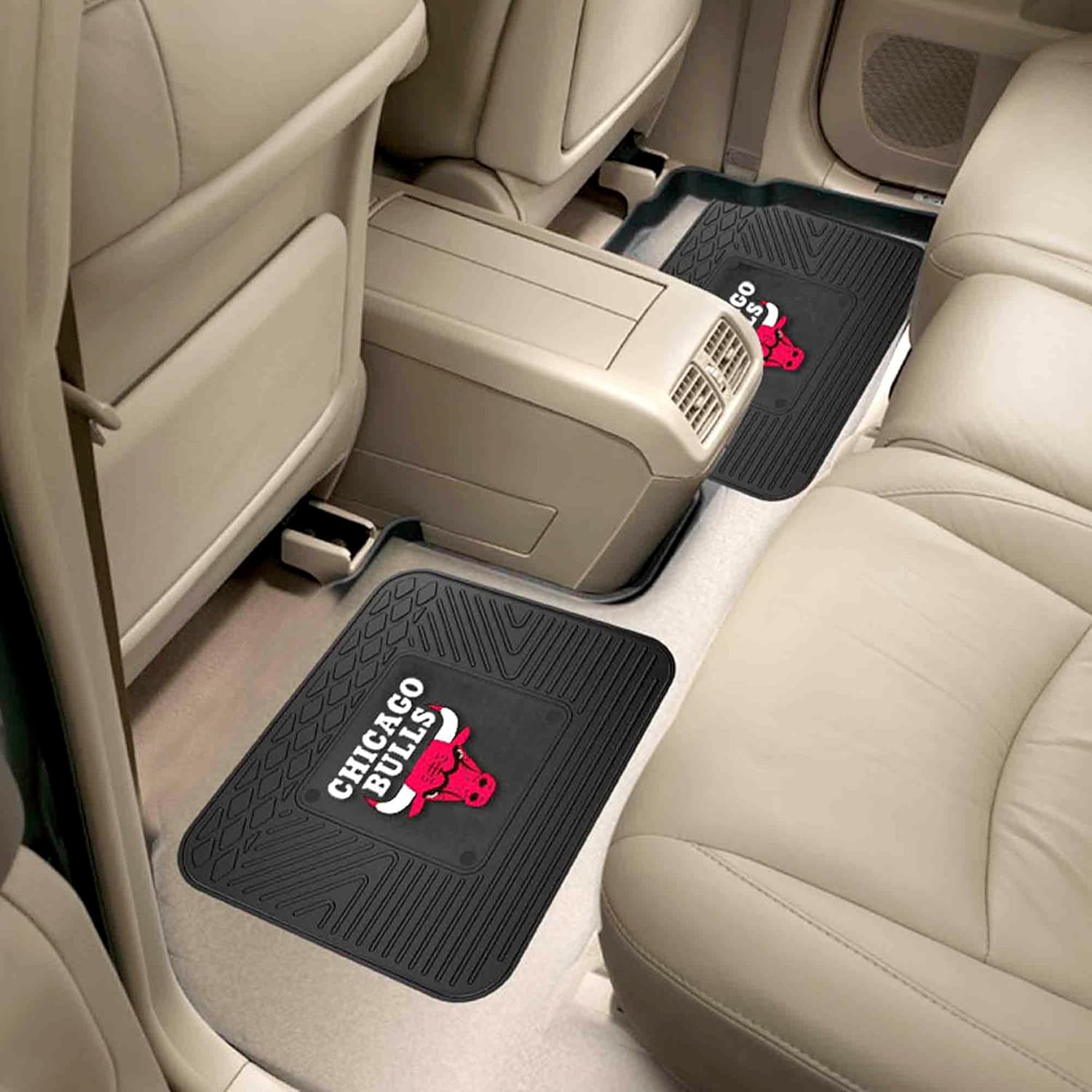 FANMATS NBA Unisex-Adult Back Seat Car Utility Mats - 2 Piece Set
