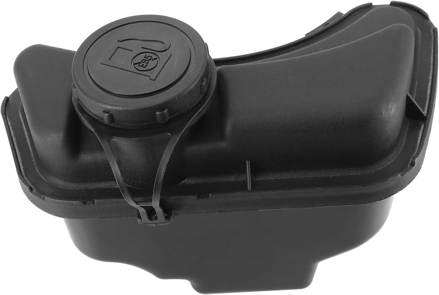 596251 Engine Fuel Tank w/ Fuel Line & Fuel Shut-Off Valve for Lawn & Garden Equipment, Black