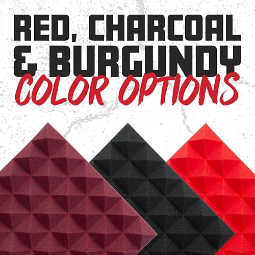 Miniatura 5 de Gator Frameworks Paneles piramidales de espuma acústica de 2 pulgadas de grosor, 12 x 12 pulgadas, carbón (8) paquete (GFW-ACPNL1212PCHA-8PK)